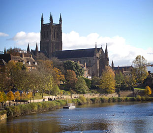 Cathedral beside the river